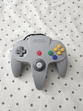 Nintendo 64 Gray Controller AUTHENTIC OEM N64 All Buttons Functional 