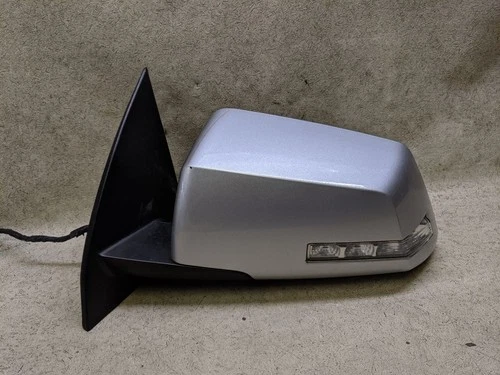 Driver Left Side View Mirror Power Silver Turn Signal Fits 09-14 GMC ACADIA e23