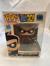 Funko Pop. Teen Titans Go! Robin As Nightwing # 580 Vinyl Figure.Vaulted/Retired