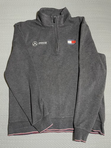 Tommy Hilfiger 1/4 Zip Pullover Herren Gr. M Grau Amg Motorsport Mercedes