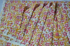 5 Yard Hand Block Printed Fabric 100 Cotton NO TARRIF CHARGES 100 ZK 120