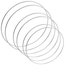6 Pack Metal Hoops for Crafts, Metal Rings for Crafts, Dream Catcher Rings fo...