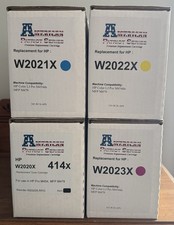 American Patriot Series HP 414x Toner Set - Replacement NIB - 4 Colors