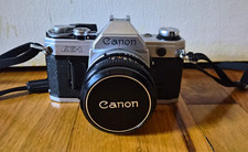 Canon AE-1 35mm Film Camera Bundle: Canon 50mm  Sears 60-300mm Lens  Bag