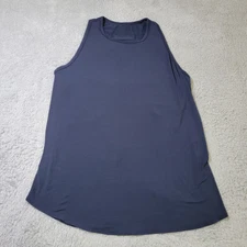 Shebird Tunic Tank Womens 9 Blue Racer Back Buit in Bra Modal