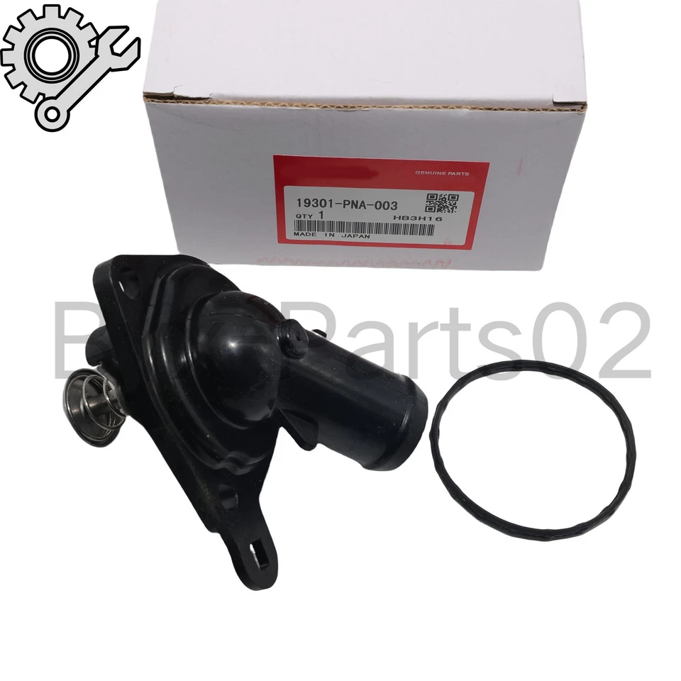 NEW OEM 19301-PNA-003 Engine Coolant Thermostat & Gasket For Honda Civic CR-V Foto 2 de 4