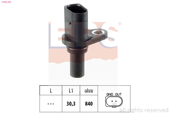 1X EPS 1.953.221 Drehzahlsensor Automatikgetriebe FüR VW Audi Skoda Seat-image
