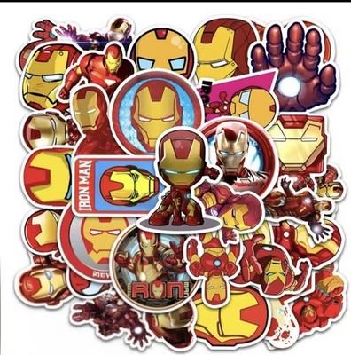 35x Iron Man Sticker Marvel Super Heroes Superheld Aufkleber Mix Kinder Geschenk