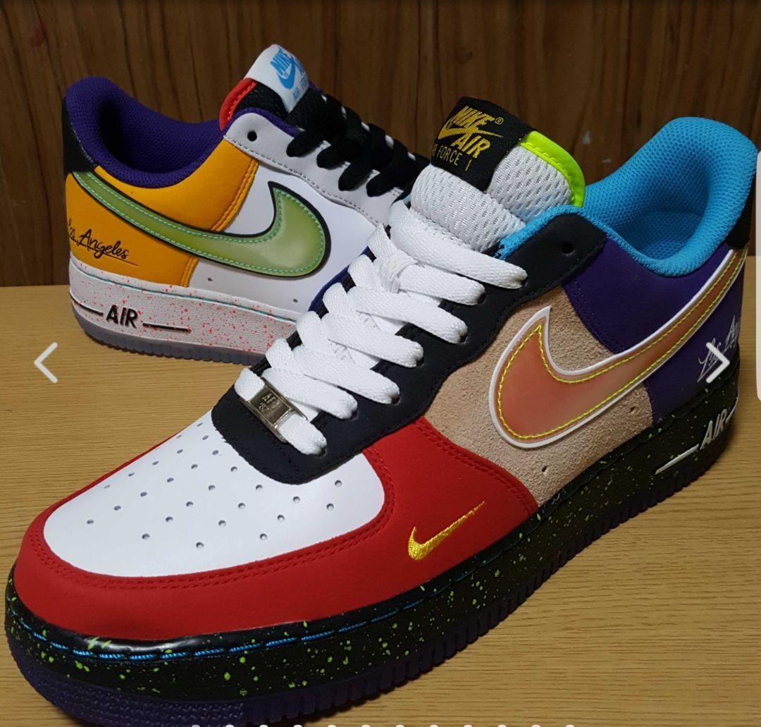 NIKE Air Force 1 S2 100%ベア10体セット未開封ラス1 Deadstock Nike Air Force 1 07 Lv8 What The La White Black CT1117