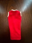 Barbie Red Sheath Dress Sleeveless V-Neck White Trim 1960s — photo 1