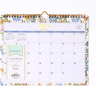 Day Designer 2026-2027 Monthly Academic Year Wall Calendar, July 2026 - June 202