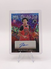 2023-24 Panini Premium Stock Julian Phillips Rookie Ink Prizm Auto Chicago Bulls