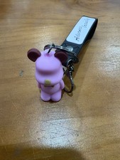 Cute bear keychain/key ring in pink