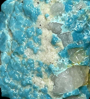 ~X -  ATL004 Nat., hard, Armenian Turquoise from the defunct Teghut Copper MIne