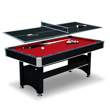 Hathaway Spartan 2-in-1 6ft Pool Table with Ping Pong Top for Game Room