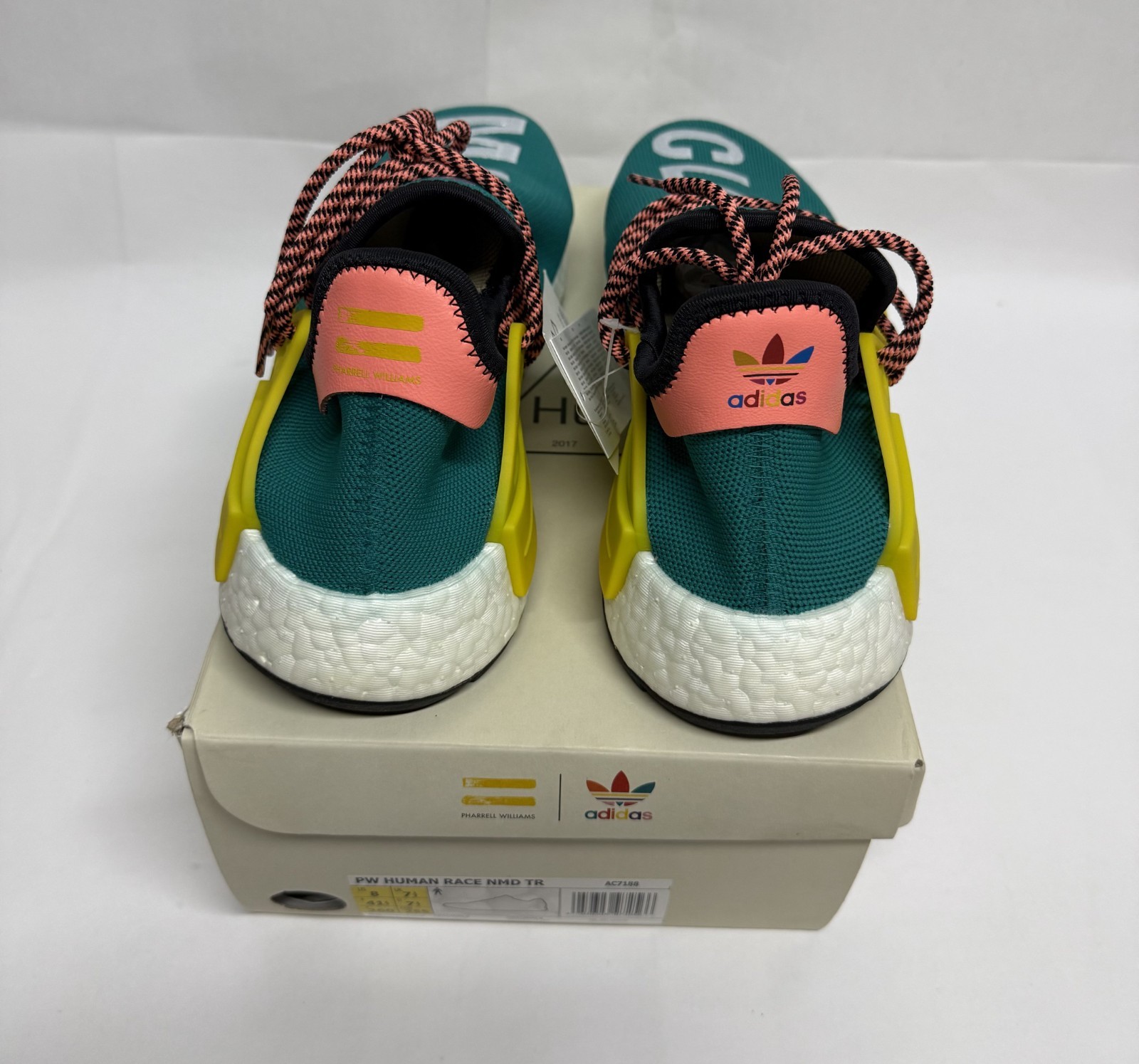 Adidas x Pharrell - Human Race NMD Trail - Sun Glow - Size 8 Men's | Rare | DS image 3