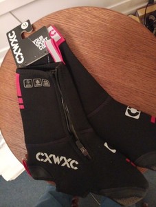 CXWXC Cycling Shoes Covers Overshoes with Reflective Side Logos Size M