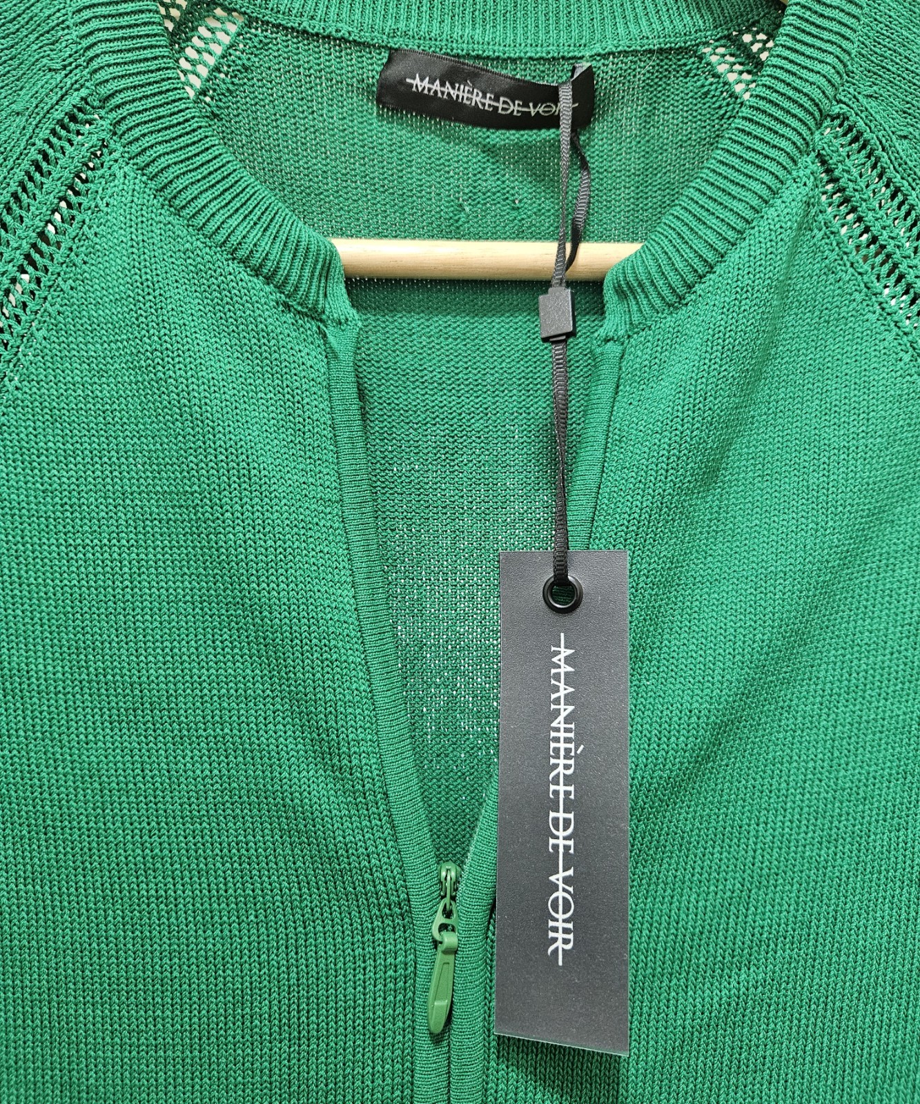 Maniere de Voir Green Knitted Jumpsuit Size Medium Womens Brand New with Tags image 2
