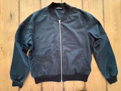 Chaqueta Bomber American Apparel Negra Para Mujer Talla Mediana Ligera - Imagen 1 de 4