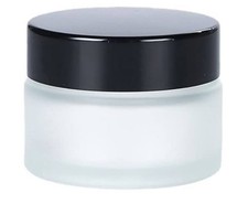 15ml /0.5 oz, 52 pack Empty Frosted Clear Glass jar with Inner Liners and Lids