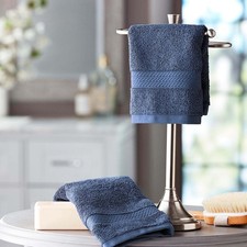 Member's Mark Hotel Premier Luxury Washcloth, Indigo Set of 2 