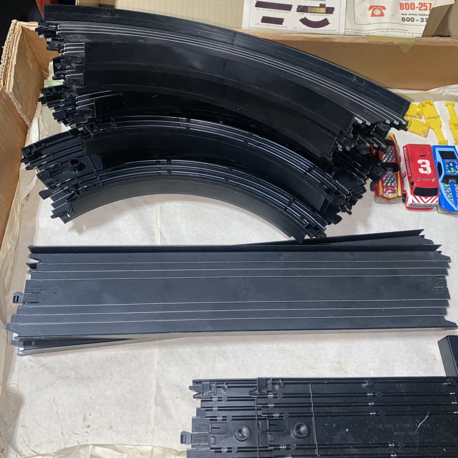 TYCOPRO Electric Racing System 8 Curved 12 Straight Only Three Cars - Untested