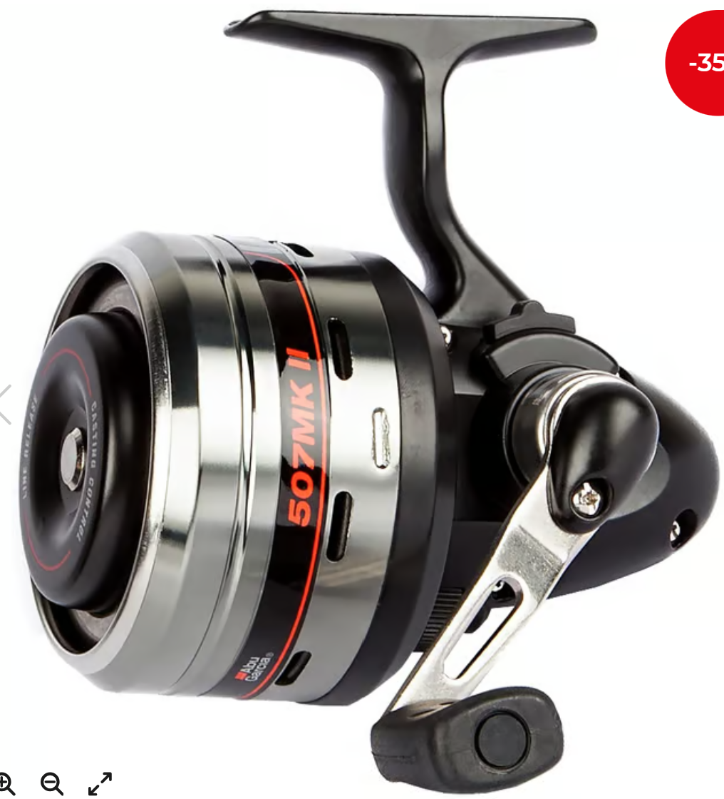 Abu Garcia 507 MKII Closed Face Fishing Reel - Black/Silver (1365776)