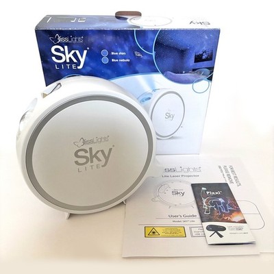 BlissLights Sky Lite Galaxy Projector LED Laser Blue Stars Nebula w Box Tested