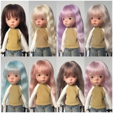 1/6 Centre-parted Curls With Fringe Mohair Silk Wig For BJD Doll Hairs