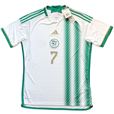 Flocage Officiel Algérie – Mahrez, 2020, Maillot Away Blanc