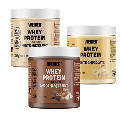 Whey Protein Creme 250 g Dose in drei Geschmacksrichtungen (25,96EUR/1000g)