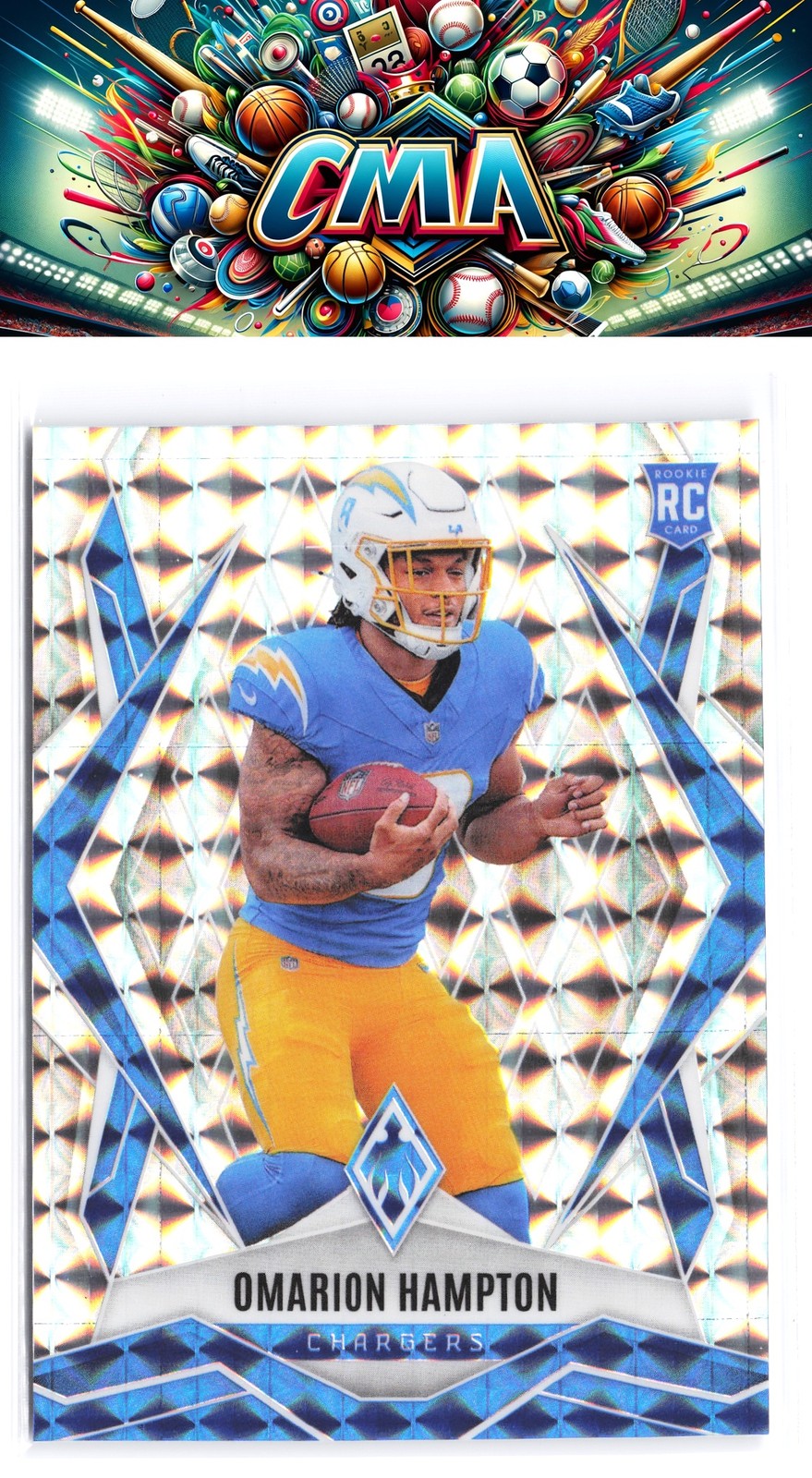 2025 Panini Phoenix #192 Omarion Hampton Silver Prizm