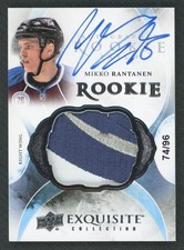 2015/16 Exquisite Mikko Rantanen Rookie Patch Auto  /96