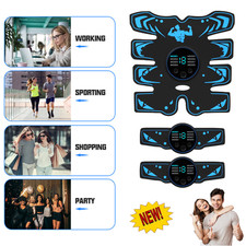 EMS Abdominal ABS Muscle Stimulater Training Toner Fitness Workout Belt 8 Modes