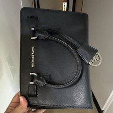 Michael Kors Black Medium Top Handle Satchel ...