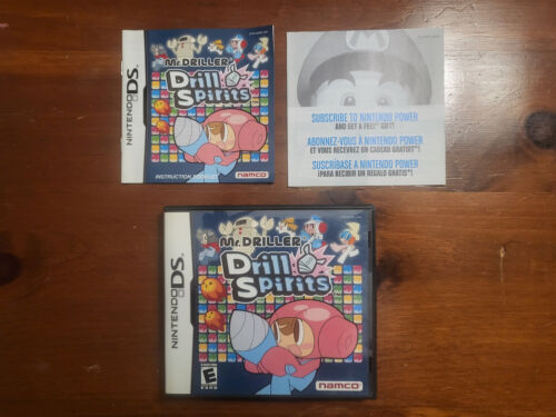 Mr. Driller Drill Spirits Nintendo DS Case & Manual Only *No Game*