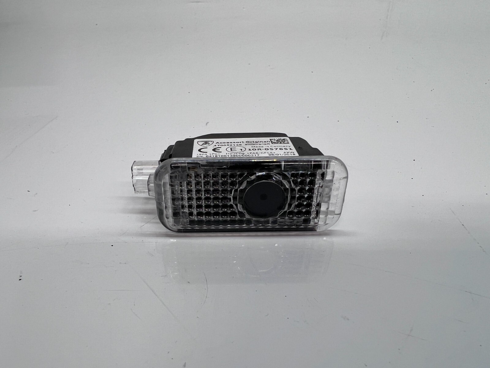 LAMBORGHINI DRIVER DOOR LEFT LH SCRIPT "LAMBORGHINI" LOGO OEM 4T0052135