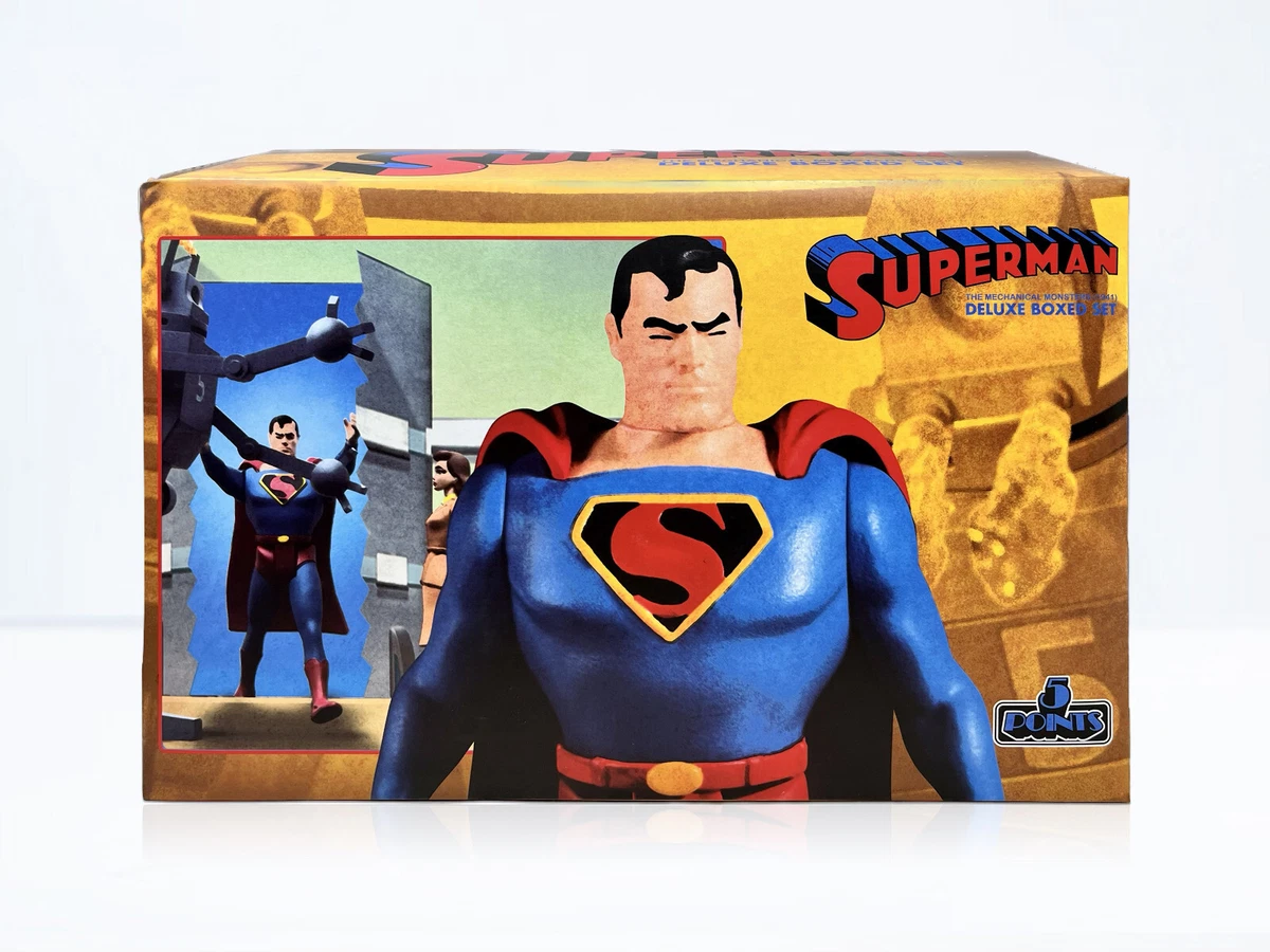 Mezco Toyz 5 Points Superman Mechanical Monsters 1941 Deluxe Boxed