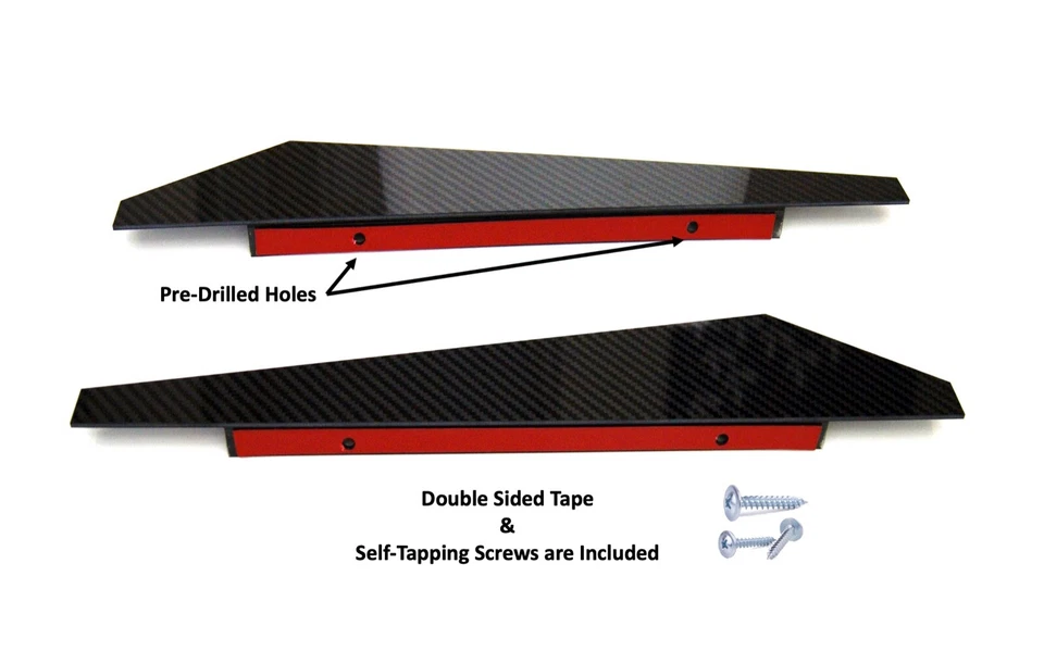 Difusor divisor trasero extensiones parachoques fibra carbono BMW Canard E90 E92 F30 F80 Foto 3 de 4