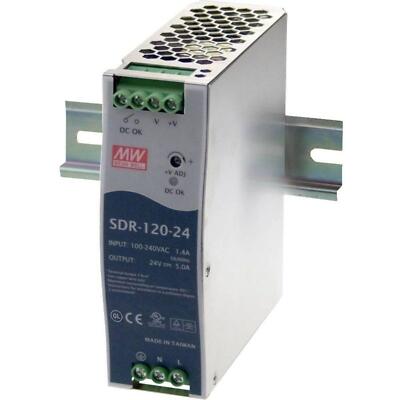 MEAN WELL SDR-120-24 120W 24V 5A Hutschienen Netzteil DIN-RAIL