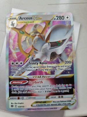 Pokemon Arceus Vstar 123/172 Brilliant Stars Ultra Rare MINT | eBay UK Pokemon Arceus Vstar 123/172 Brilliant Stars Ultra Rare MINT | eBay UK