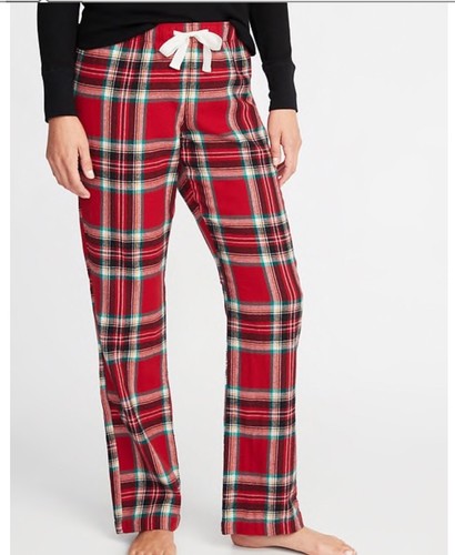 NWT Womens XL CHRISTMAS Red Plaid OLD 