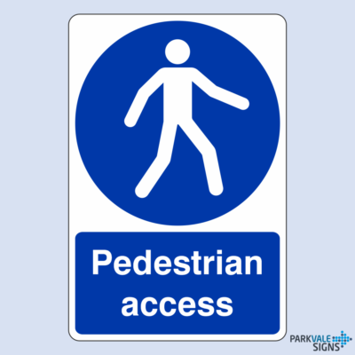 Pedestrian Access Safety Sign | eBay