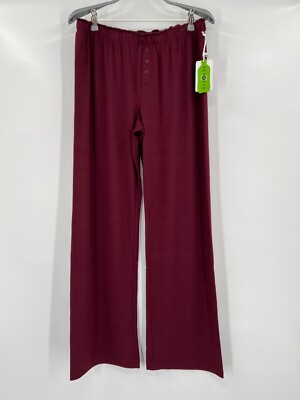 PJ Salvage Reloved Jersey Lounge Pajama Pants sz S Port Burgundy RIRLP NWT