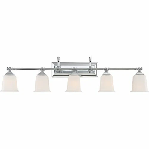 Quoizel NL8605C 5-Light Nicholas Bath Light in Polished Chrome - Picture 1 of 9