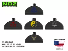 for Glock 17 19 Gen 4-5 Grip Plug Aluminum Color Filled Laser Engraved Spiritual