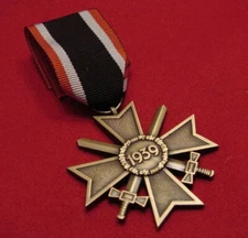 GERMAN MEDAL - WAR MERIT CROSS SECOND  CLASS 1957 BUNDESREPUBLIK PATTERN
