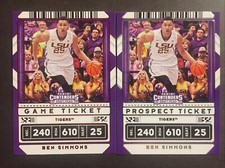 BEN SIMMONS 2020 Panini Contenders: Draft Picks Red Foil Game TICKET + Variation