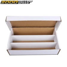 3000 Count 3Row Corrugated Cardboard Ball Trading Card Coin Slabs Storage Box US