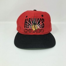 Chicago Blackhawks Signature Series NHL Snapback Adjustable Hat Cap Red Black